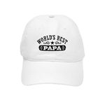 CafePress World's Best Papa Cap Unique Adjustable Baseball Hat