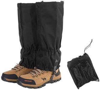 NewDoar Leg Gaiters Shoes Gaiters Waterproof Snow Boot Gaiters with 600D Anti-tear Oxford Fabric Walking Gaiters for Hiking,Hunting,Backpacking,Ice Climbing,Skiing,Snowshoeing(One Size)