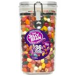 The Jelly Bean Factory, Gourmet Jelly Beans 700 g Jar - 36 Natural, Real Jelly Fruit Flavours, Retro American Sweets, Chewy Jelly Sweets for Kids, Adults - Bulk Pick & Mix Jelly Beans Gift Halloween