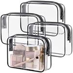 PACKISM Clear Makeup Bags, 4 Pack Q