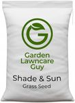 Shade Grass Seed Mix - Grass Seeds for Shaded Areas - Grows in Sun and Shade - 10kg - Garden Lawncare Guy