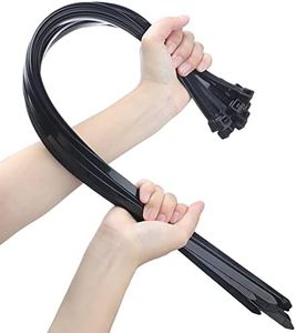 26 Inches Large Zip Ties Heavy Duty 30 Packs - Max Load 200 LBS, Work Temp 5 ℉ - 176 ℉ - Long Durable Adjustable Nylon Wire Ties for Both Indoor and Outdoor