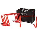 Ram Rugby Agility Hurdles with Carry Bag 15cm, 23cm, 30cm – Essential for footspeed and agility training – Set of 6 (same size)