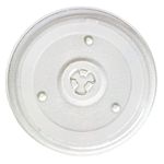 10.5"/27cm Microwave Glass Plate Microwave Glass Turntable Plate Replacement Compatible with 10.5"-10.6" microwave plate