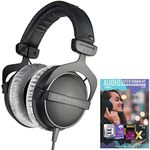 beyerdynamic DT 770 PRO 80 Ohm Over-Ear Studio Headphones in Gray Enclosed Design, Wired for Professional Recording and Monitoring Bundle with Tech Smart USA Audio Entertainment Essentials Bundle