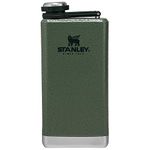 Stanley Legendary Classic Pre-Party Liquor and Spirit Flask Stainless Steel Pocket Friendly Flask, Hammertone Green, 8 oz / 0.23 L