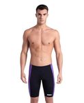 ARENA Performance Men's Abstract Tiles Swim Jammer Athletic Knee-Length Swimsuit Short Competitive Training Bathing Suit