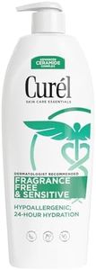 Curel Fragrance Free Comforting Body Lotion, Unscented Dry Skin Moisturizer for Sensitive Skin, with Advanced Ceramide Complex, Repairs Moisture Barrier, 20 oz