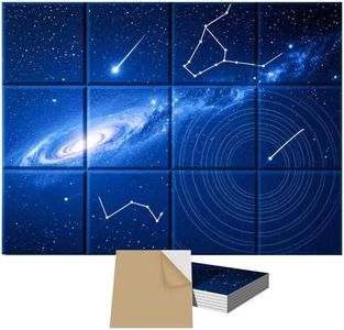 12 Pack Art Acoustic Panels, TEMGCUAM Self-Adhesive Sound Absorbing Wall Panels, 48"×36" Decorative Acoustic Treatment Panels for Home Office, Studio, Ceiling & Media Room