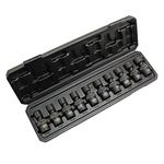 US PRO INDUSTRIAL 10pc 3/8” Dr 360° Swivel Impact Shallow Sockets 10-19mm 3471