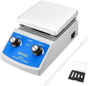 Magnetic Stirrer Hot Plate w/Stir Bar Retriever, 100-2000RPM Hot Plate Stirrer w/4 Stir Bars, Max.520℉ Magnetic Hotplate Stirrer, Max.2000mL Capacity Hot Plate with Magnetic Stirrer (No Temp Control)