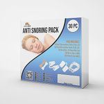 Snoring Solutions - A Simple Solution for Nasal Snorers - by Mobi Lock (Pack of 30 - Large - Various Sizes - Vents, Strips and Clips)