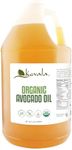 Kevala Organic Avocado Oil - 128 fl oz - 3.7 L - 1 Gallon - Avocado Oil for Cooking - Organic Cold Pressed – High Smoke Point – For Skin and Hair