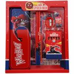 Afi Decor Marvel Spiderman Metal Pencil Case Stationery Kit Pen,Eraser, Scale, Sharpener Crayons and Latest Gift Set