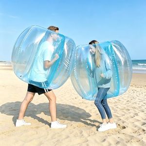 Wodesid Inflatable Bumper Balls Human Hamster Balls for Adults Inflatable Lawn Game Ball 0.3mm Ultra-Thick PVC Toys Human Hamster Ball Full Body for Outdoor Team Play 4FT 2PC