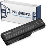 NinjaBatt Battery for Toshiba C660 PA3817U-1BRS L750 L755 A660 L655 L650 L670 C650 P750 PA3817U-1BAS L750D L755D PA3819U-1BRS A665 L775 L655D - High Performance [6 Cells/4400mAh/48Wh]