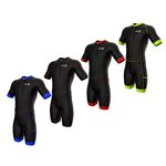 Sparx Men's Competitor Triathlon Race Suit Short Sleeve Aero Tri Suit Men Triathlon Suit Triathlon Race Suit Skinsuit Trisuit Swim-Bike-Run