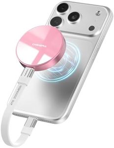 DIGIERA 4TB Magnetic Portable SSD, External Solid State Drives with USB-C 3.2 Gen 2x2, Speed Up to 2000MB/s, Compact & Durable, Compatible with iPhone 15/16 Series and Other USB-C Devices, Pink