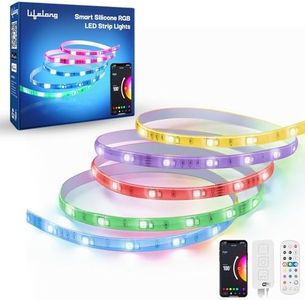Lifelong Smart LED Strip Lights 5 Meter (16.4 Feet) - 16 Mn RGB Lights for Home Decoration, Room Decor & Diwali | Sound Sync | with App & Remote | Supports Alexa & Google | IP65 Waterproof (LLESL5M)