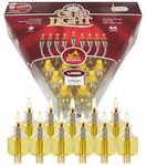 Ner Mitzvah Pre Filled Hanukkah Menorah Oil Cups - Olive Oil Menorah Cups with Wick Redy to Use - 44 Pk Ohr Lights - Large