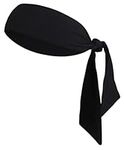 Head Tie / Tie Headband / Sports Headband - Keep Sweat & Hair Out of Your Face - Ideal for Running, Working Out, Tennis, Karate, Athletics & Pirate Costumes. Performance Stretch & Moisture Wicking