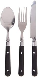 Coleman 12-Piece Stainless Steel Dining Flatware, Travel Cutlery Set with Carry Case, Utensil Set for Outdoor Dining