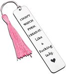 Funny Bookmarks for Women Book Lover Christmas Gifts for Women Female Friends Birthday Gifts for Friends BFF Her Stocking Stuffer Bookmark for Bookish Nerd Book Readers Bookworm Reading Book Club Gift