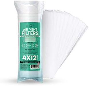 Evo Dyne 12-Pack Air Vent Filters (4X12" inches), Made in USA | Vent Register Filter, Register Vent Filter for Stopping for Trapping Dirt, Dust, Smoke, Pollen