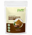 Pure Herbology Pure & Natural Sandalwood Powder for Face, Skin Whitening, Face mask and Facial, Skin Care, (100Gm)