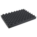 HMF 14515 Convoluted Foam, Acoustic Foam, 440 x 315 mm, Case Liner, Tabletop, Height: 45 mm