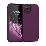 kwmobile Case Compatible with Apple iPhone 13 Case - TPU Silicone Phone Cover with Soft Finish - Bordeaux Violet