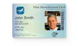 Personalised Pilot Licence-Style Card - Fun Dress-Up Accessory for Kids and Adults - Custom Photo and Name - Plane Lovers - Novelty Flying Experience Cosplay ID