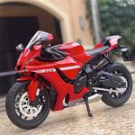 Bestie toys Scale Motorcycle Model Motorcycle Model 1:12 Bike Diecast Motorcycle Model with Sound & Light Birthday Gift Collection Bike (Yahaama R1)