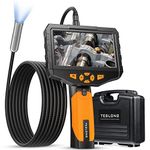 Auto Focus Endoscope Camera, Teslong HD Autofocus Handheld Waterproof Borescope Inspection Camera with 4.5" IPS Monitor - Always The Best Depth of Field - 32GB Memory Card & Tool Case Included