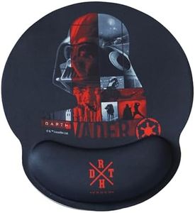 WONDEE Star Wars Alfombrilla Ratón Ergonómica de Darth Vader, Alfombrilla Raton Gel con Reposamuñecas Antideslizante, Mouse Pad Star Wars