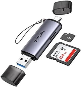 UGREEN Micro SD Card Reader USB C USB 3.0 to Memory Card Reader Adapter for External Camera Photo SD SDHC SDXC MicroSD UHS-I Compatible with Computer PC MacBook Air Pro Samsung Galaxy S22 iPad Pro