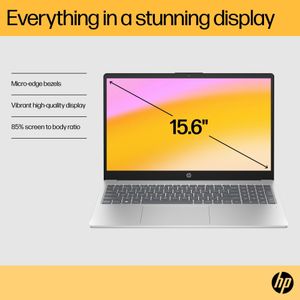 HP 15.6" Laptop – AMD Ryzen 5, 16GB RAM, 1TB SSD, FHD, Silver, Windows 11