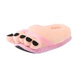 UK Size Ballerina Slippers for Women Memory Foam Cartoon Detail Novelty Slippers For Women And Men Warm Cotton Soft Plush Home Slippers Indoor Womens Non Slip Slippers One Size Kitten Heel