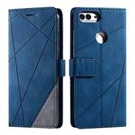 SONWO Case for Huawei Honor 9 Lite Case, Premium Leather Flip Wallet Case Magnetic Closure Card Slots Kickstand Phone Case for Huawei Honor 9 Lite, Blue