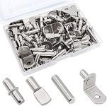 104Pcs Shelf Pins Kit,4 Styles Nick