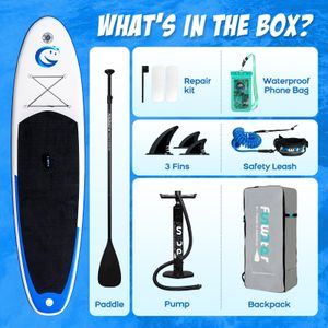 FunWater Inflatable Paddle Board 335x82x15cm – Stand Up SUP