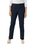 Briggs New York Women's Super Stretch Millennium World Pocket Pull On Career Pant Underpants, Navy, 14