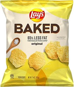 Baked, Lay's Original Potato Crisps, 0.875 Ounce (Pack of 60)