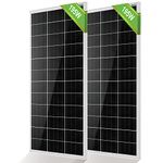 ECO-WORTHY Solar Panel 2Pack 195W Monocrystalline Solar Panels for RV Housetop