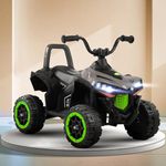 Baybee Monstro ATV Battery Operated Electric Bike for Kids | Rechargeable Ride on Baby Big Bikes with Light, USB & Music | Beach ATV Bike | Electric Bike for Kids 2 to 5 Year Boys Girls (Ash)