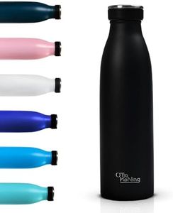 Borraccia Termica in acciaio inox da 500 ml - Otto Koning - Bottiglia termica isolata. Mantiene le bevande fredde per 24 ore e quelle calde per 12 ore. Bottiglia thermos a prova di perdite, senza BPA