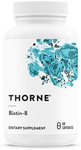 Thorne Research - Biotin 8 - Vitamin B7 (Biotin) Supplement for Healthy Hair, Nails, & Skin - 60 Capsules