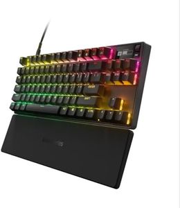 SteelSeries Apex Pro TKL HyperMagnetic Gaming Keyboard - Adjustable Actuation - Esports Tenkeyless - OLED Screen - PBT Keycaps - USB-C - 2023 Edition - English QWERTY Layout