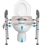 Raised Toilet Seat with Handles - A