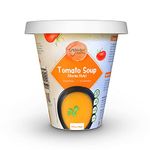 Organic Roots Tomato soup (Shorba Style) | Instant Soup | Ready to Eat Meal | No MSG, No Preservatives | Full Meal (Cup - Pack of 1)